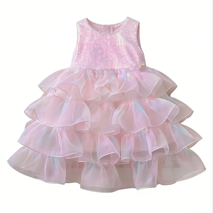 Lanza Lanza Kids Dresses Crew Neck Moderate