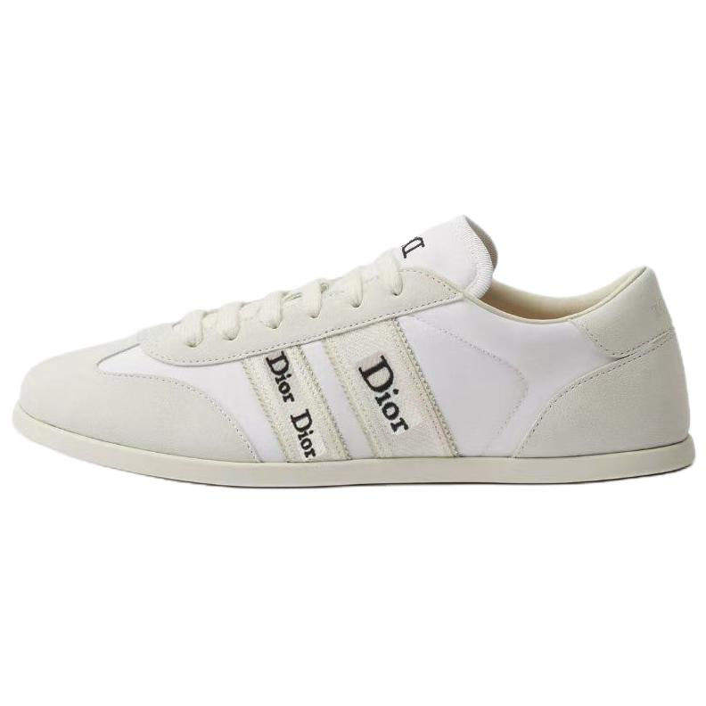 DIOR Ribbon Low top Skateboard Shoes Women's White