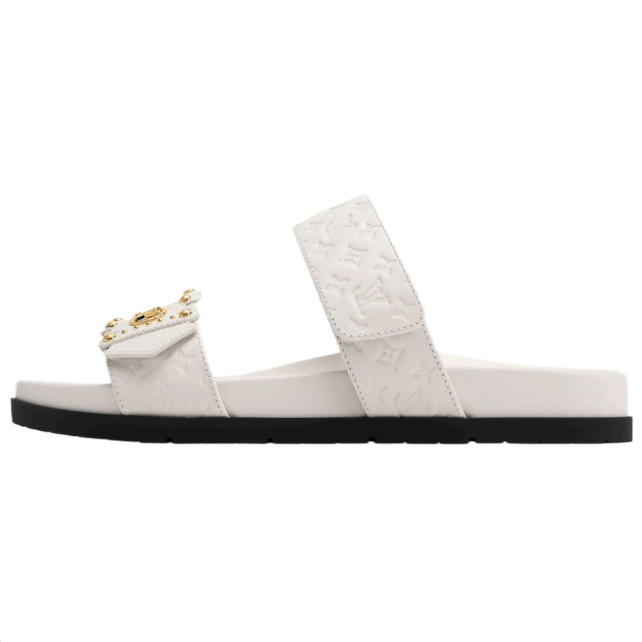 LOUIS VUITTON Slide Slippers Women's White