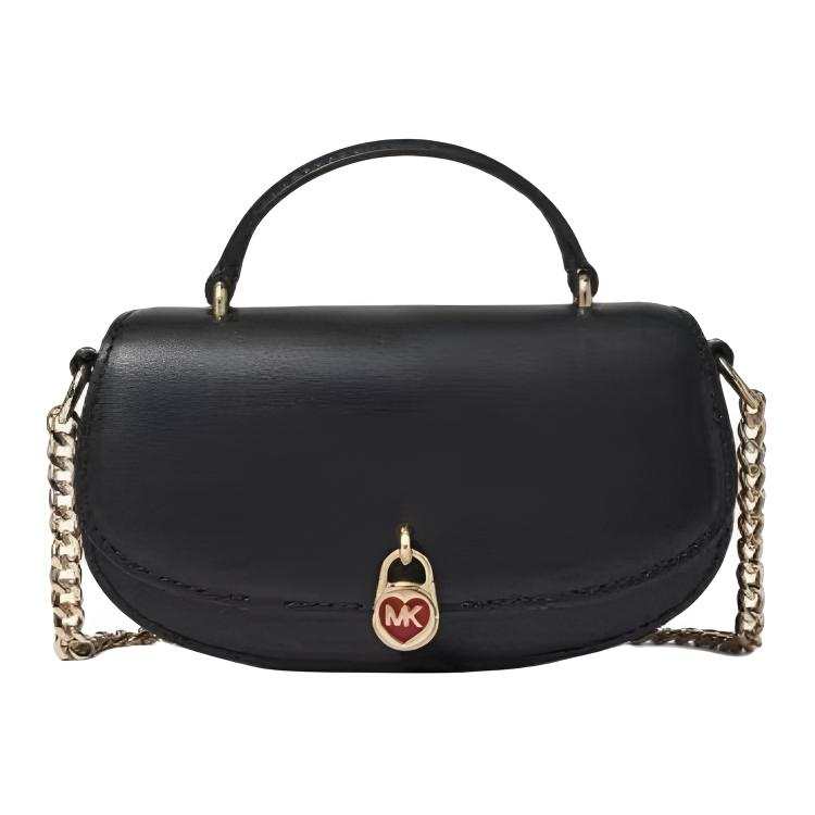 MICHAEL KORS Mila Cow Leather With Artificial Leather Handbag Mini Women's Black