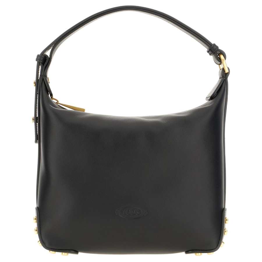 TOD'S Cow Leather Shoulder Bag Mini Women's Black
