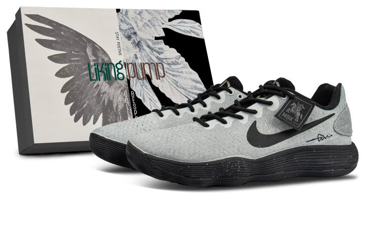 Nike Nike Hyperdunk 2017 Mesh Cushioning Abrasion Resistant Low top Basketball Shoes Men's Gray