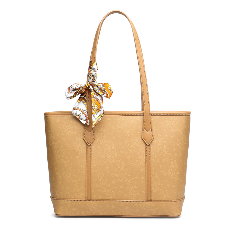 PAYOT Synthetic Leather Handbag Women's Apricot