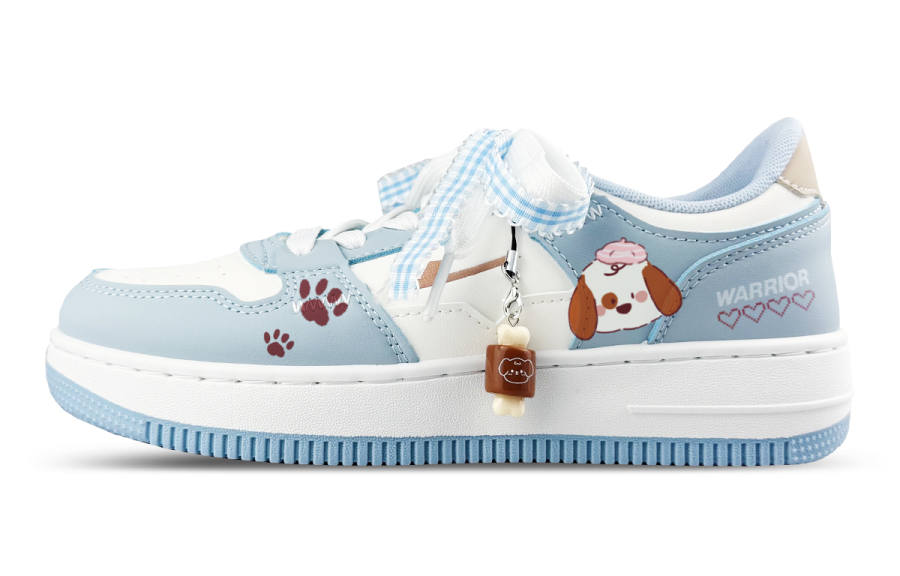 WARRIOR Warrior Low top Skateboard Shoes Unisex White Blue