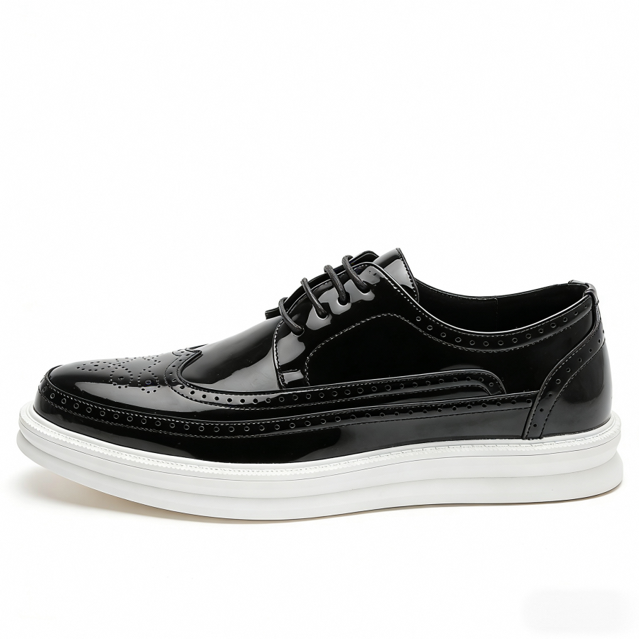 Hodo Patent Leather Casual Leather Shoes Men's