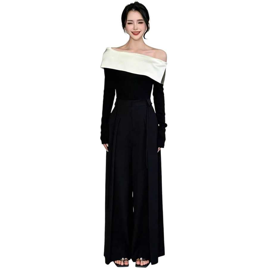 JBBCN Casual Suits Women's Boat Neck Moderate Long