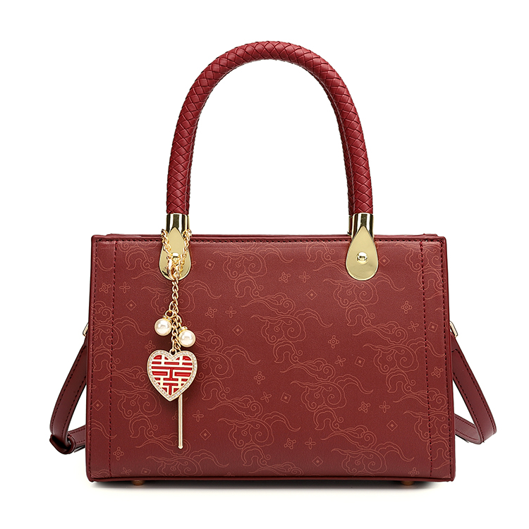 PAYOT Synthetic Leather Handbag Regular Women's Burgundy