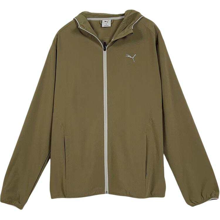 PUMA Jackets Men's Yellow Green Hooded Non Detachable Moderate Other