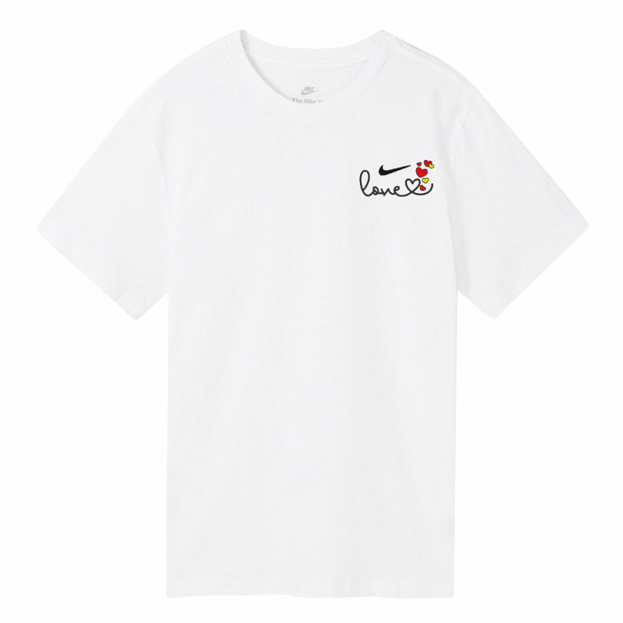 Nike Nike Sportswear T Shirts Unisex White Crew Neck Moderate