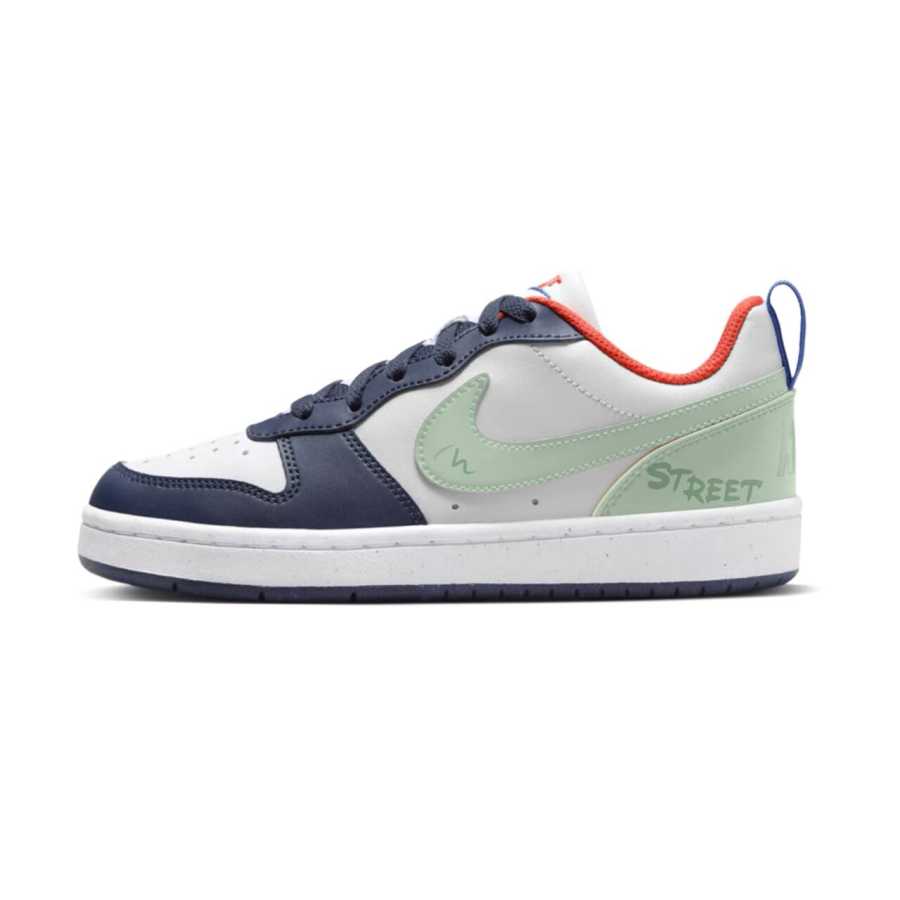 Nike Nike Court Borough Slip Resistant Abrasion Resistant Low top Kids' Skateboarding Shoes Light Green Teenagers