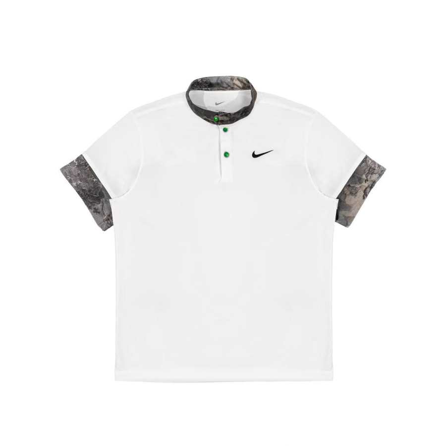 Nike Nike Polo Shirts Unisex White Polo Collar Moderate Straight Fit