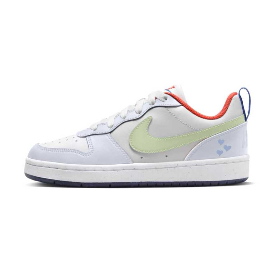 Nike Nike Court Borough Slip Resistant Abrasion Resistant Low top Kids' Skateboarding Shoes Light Blue Teenagers