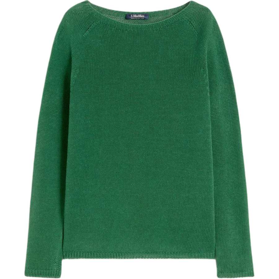 'S MAX MARA Knitwear Women's Green Crew Neck Moderate