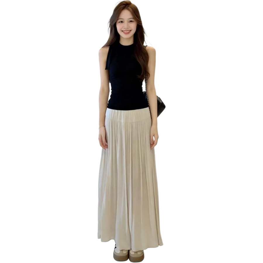 JBBCN Two Piece Skirt Sets Women's Lace Up Moderate Long