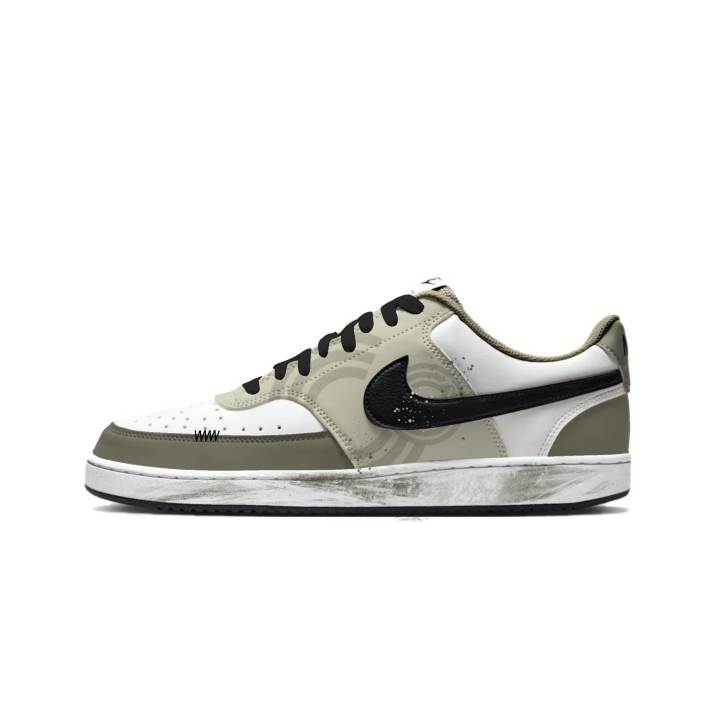 Nike Nike Court Vision Jasper Distressed Leather Abrasion Resistant Low top Skateboard Shoes Men's