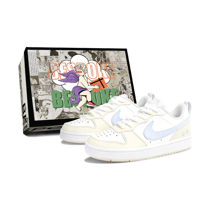 Nike Nike Court Borough Maris Sal Chestnut Leather Slip Resistant Abrasion Resistant Low top Kids' Skateboarding Shoes