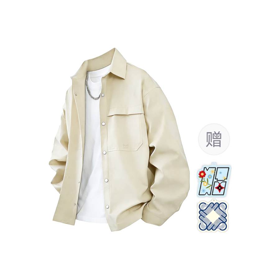 MIIOW MIIOW Shirts Unisex Lapel Moderate Workwear
