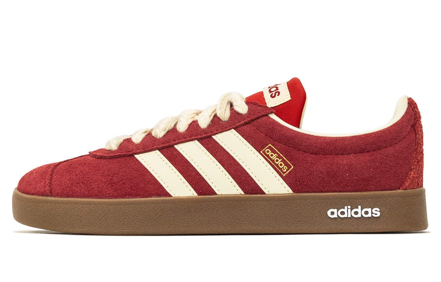 Adidas Adidas VL COURT 2.0 Red Velvet, Woven By Feng Fei Abrasion Resistant Slip Resistant Low top Skateboard Shoes Unisex Red