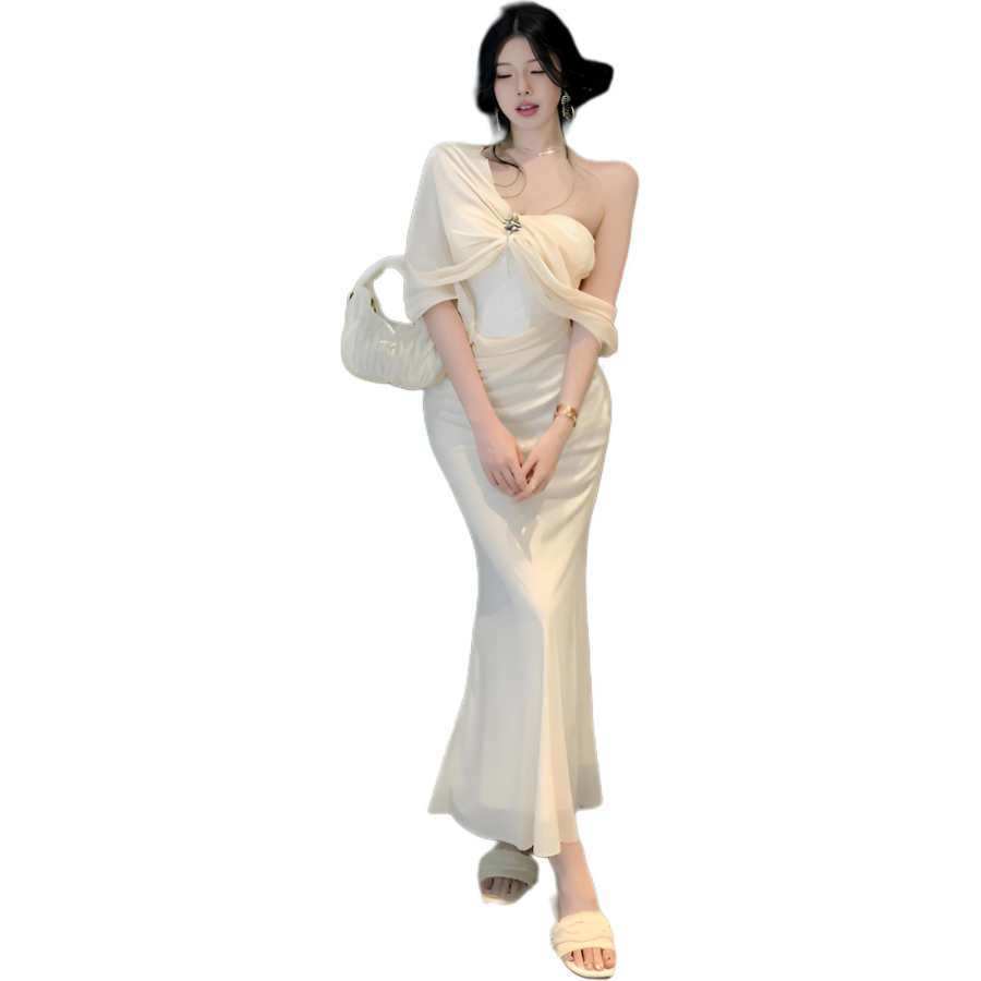 JBBCN Sleeveless Dresses Women's Apricot Moderate Mid Length