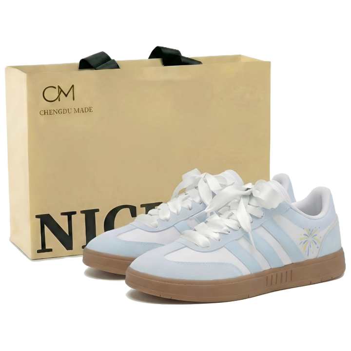 Adidas Adidas Gradas Firework Letter Slip Resistant Low top Skateboard Shoes Unisex Blue