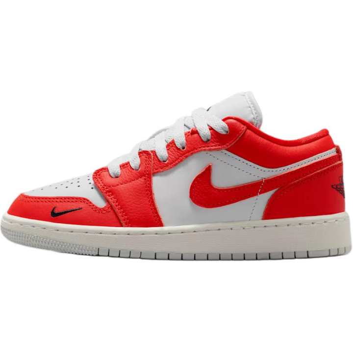 Jordan Jordan Air Jordan 1 Leather Basketball Shoes Red White Unisex