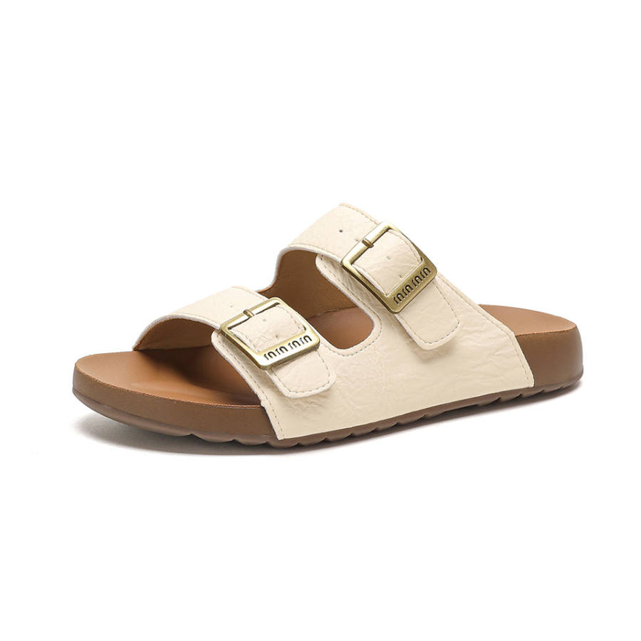Lanza Slide Slippers Women's Beige
