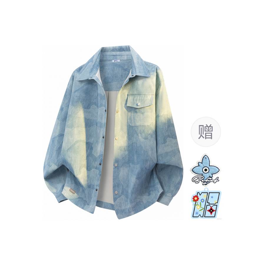 WARRIOR WARRIOR Shirts Unisex Lapel Moderate Workwear