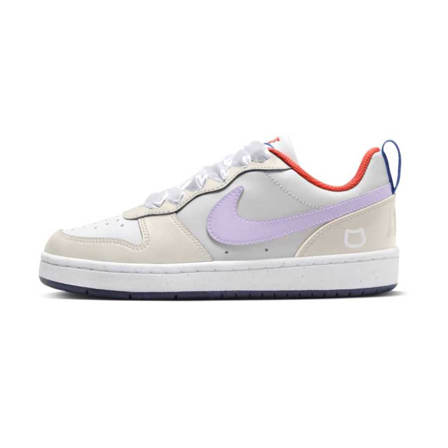 Nike Nike Court Borough Slip Resistant Abrasion Resistant Low top Kids' Skateboarding Shoes Light Purple Teenagers