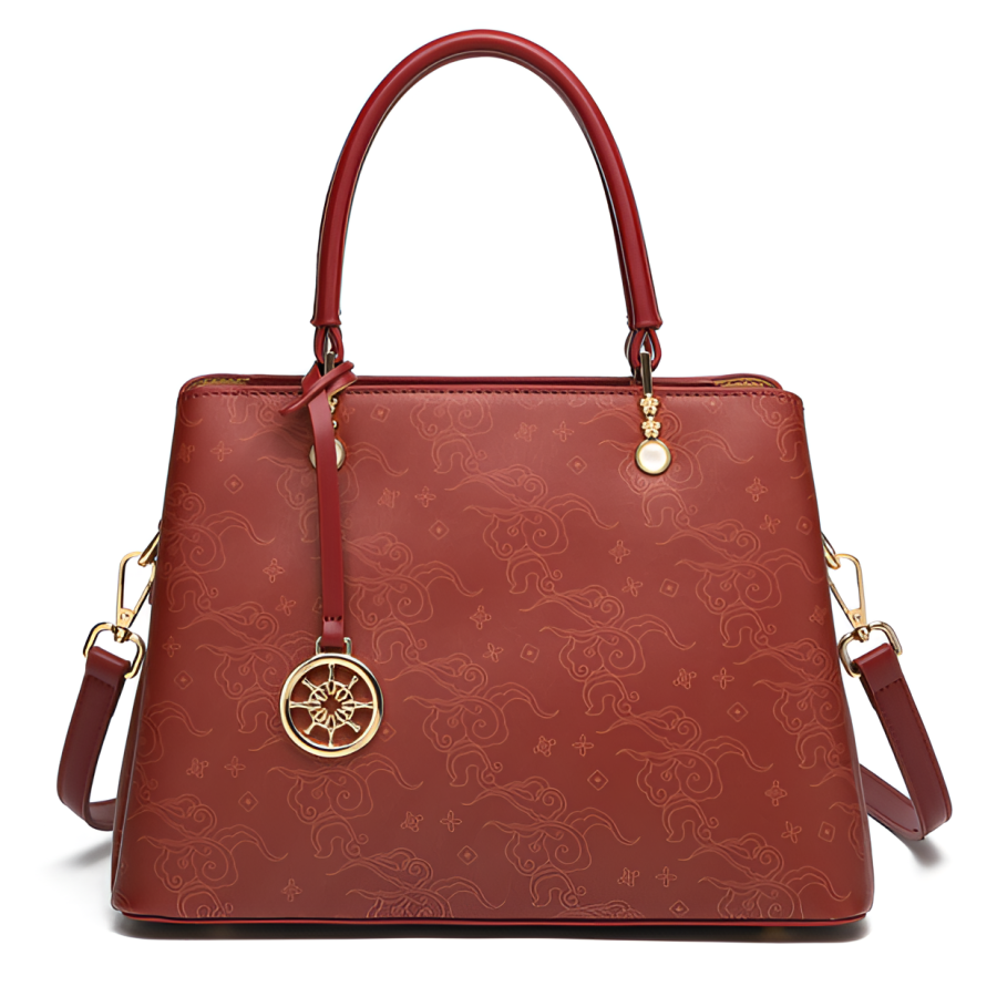PAYOT Synthetic Leather Handbag Women's Burgundy