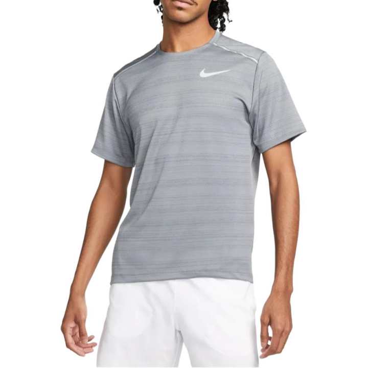 Nike Nike Running T Shirts Men's Gray