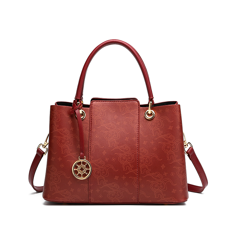 PAYOT Synthetic Leather Handbag Regular Women's Burgundy