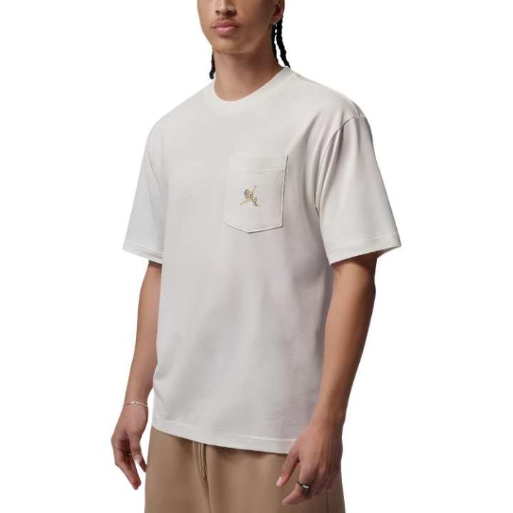 Jordan Jordan T Shirts Men's Sail White Crew Neck