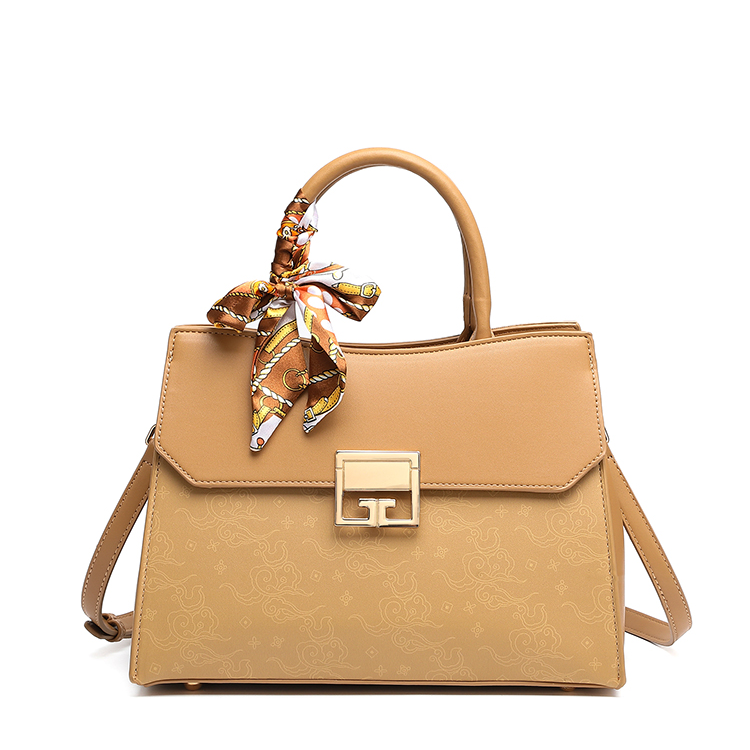PAYOT PAYOT Synthetic Leather Handbag Regular Women's Apricot