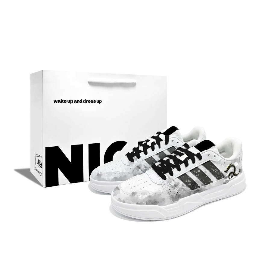 Adidas Adidas LITE BALLER Cloud Wanderer R Pu Low top Skateboard Shoes Unisex White Gray