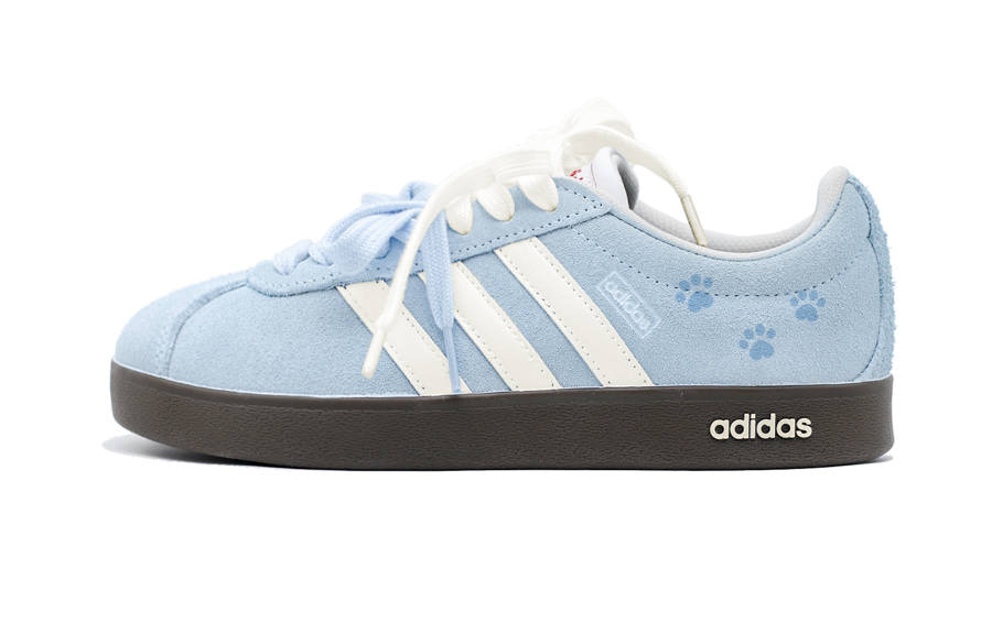 Adidas Adidas Vl Court Classic Maris Sal Cat Paw Low top Skateboard Shoes Unisex Ice Blue