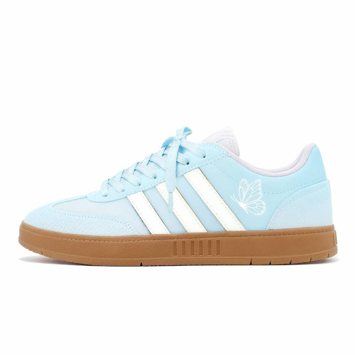 Adidas Adidas Gradas Light Blue Butterfly Shadow Slip Resistant Low top Skateboard Shoes Unisex Blue