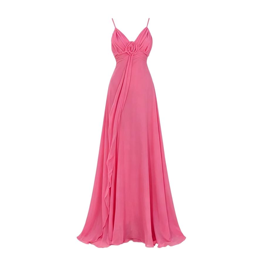 TUSHIFEI Slip Dresses Women's Image Color V Neck Thin Long