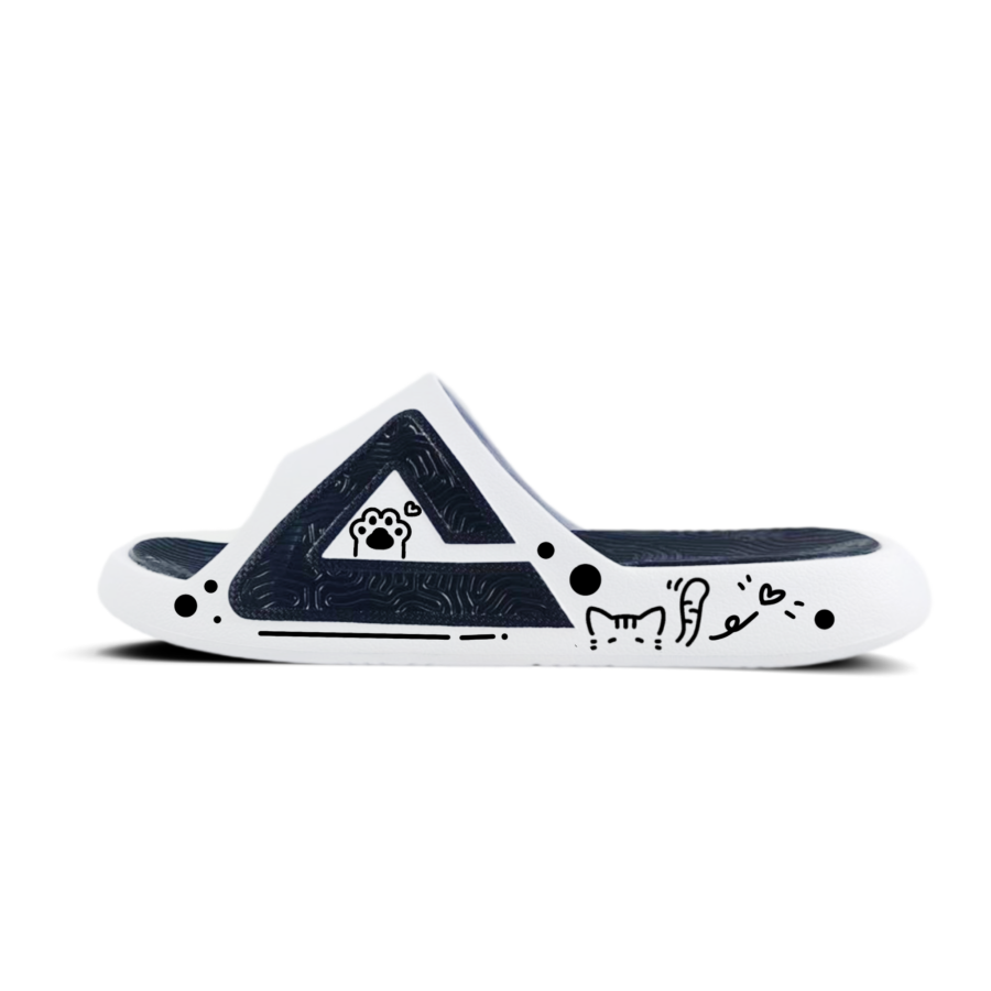 PEAK PEAK Statistic Sandals EVA Slide Slippers Unisex White Black