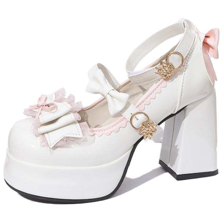 DUSHILIREN Chunky Heel Mary Jane Shoes High Heel 6 8CM Women's