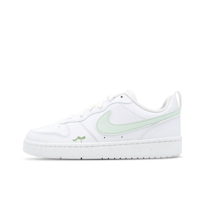 Nike Nike Court Borough 2 Green Bud White, Natural, Fresh, Macaron, Girlish Feel, Good Looking Leather Individual