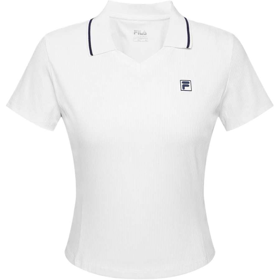 FILA Polo Shirts Women's White Moderate Straight Fit