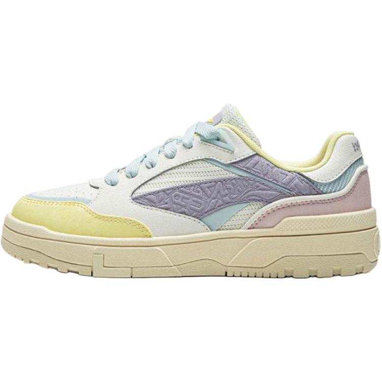 Li-Ning Li Ning Wave Low top Skateboard Shoes Women's White Yellow