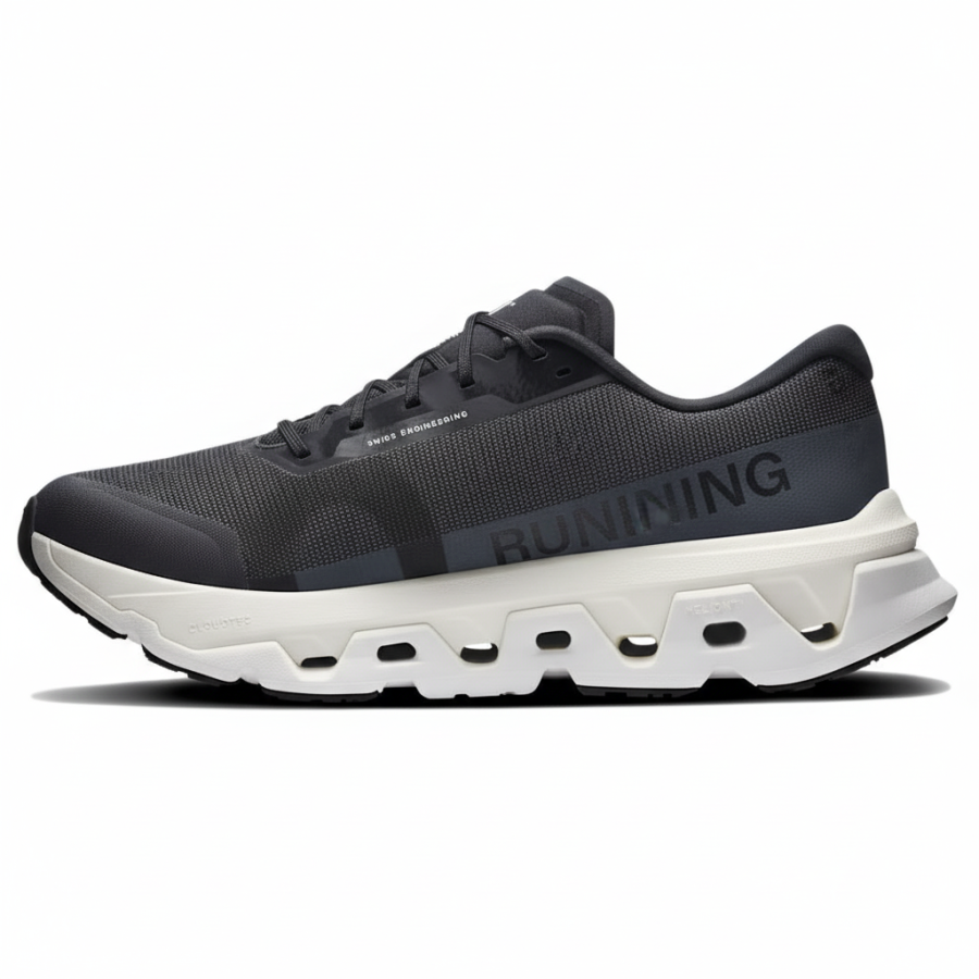 On On Cloudmonster 3 Breathable Rebound Running Shoes Men's Black White