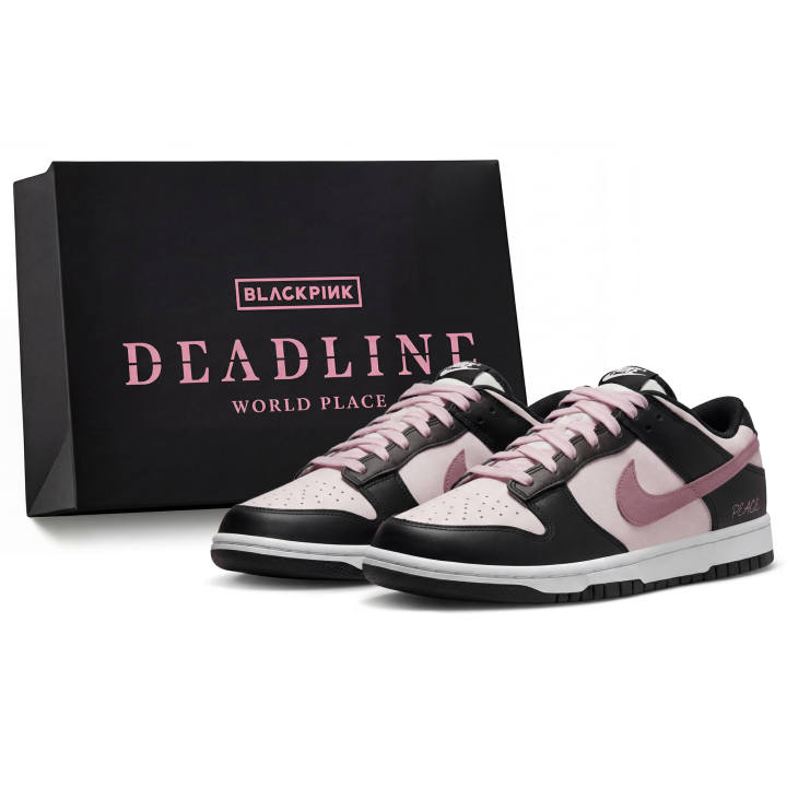 Nike Nike Dunk 'BlackPink Pink Litchi Cleansing Water Slip Resistant Low top Skateboard Shoes Unisex Black Pink