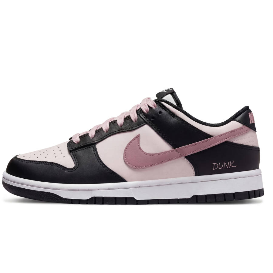 Nike Nike Dunk 'BlackPink Raspberry Pink Lychee Abrasion Resistant Low top Skateboard Shoes Unisex Black Pink