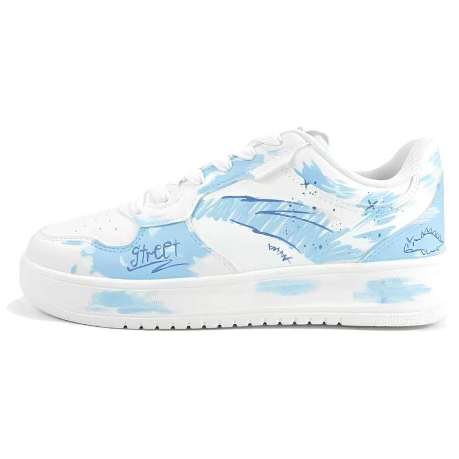 Anta Life Collection Scattered Cloud Journey Slip Resistant, Abrasion Resistant, Lightweight Low top Skateboard Shoes