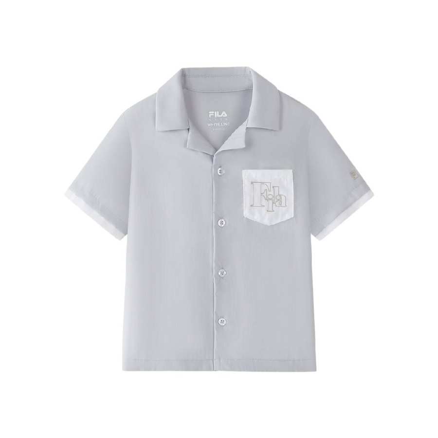 FILA KIDS Casual Shirts Cuban Collar Moderate