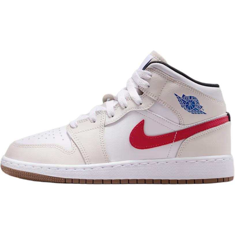 Jordan Jordan Air Jordan 1 Support Mid top Basketball Shoes White Unisex