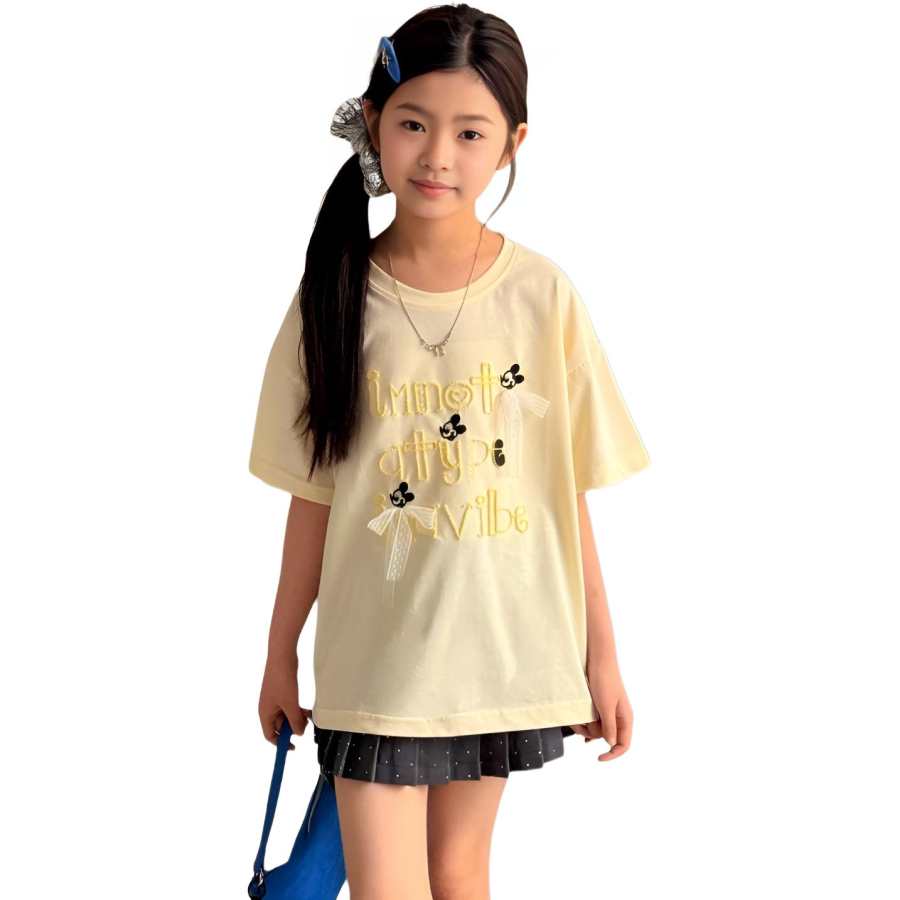 TNTX Kids T Shirts Crew Neck Moderate