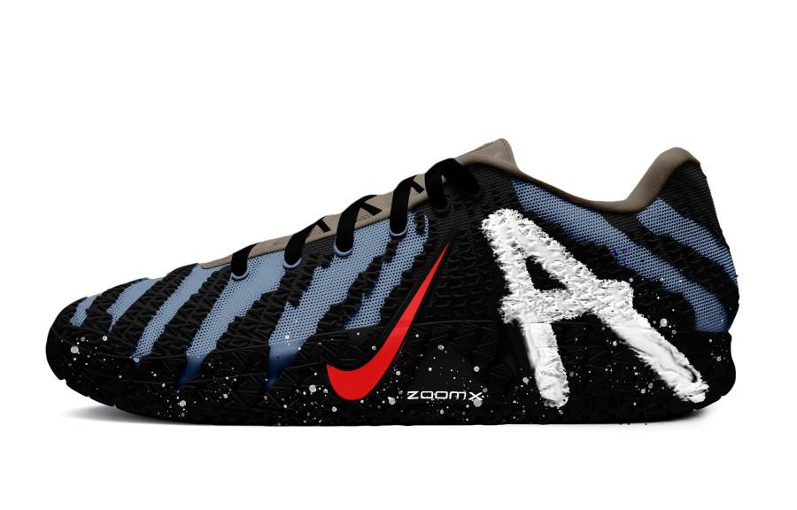 Nike Nike Ja Morant 3 Fiery Flame Abrasion Resistant Low top Basketball Shoes Unisex Blue, Black, White